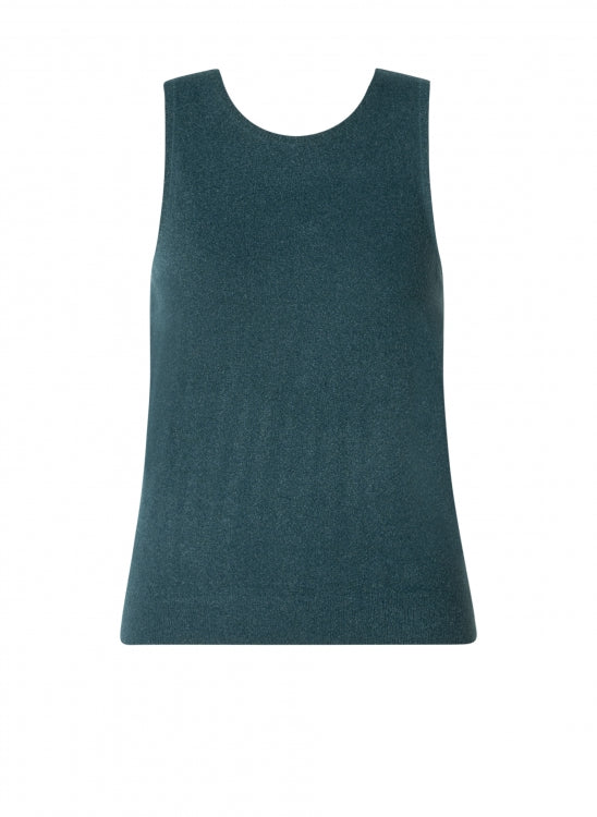 YEST - Danka Lurex Top - Teal Green