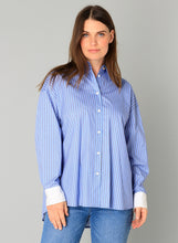 Load image into Gallery viewer, YEST - Benedikte Shirt - French Blue Stripe
