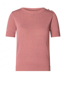 YEST - Benjamine Sweater - Dark Rose