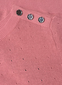 YEST - Benjamine Sweater - Dark Rose