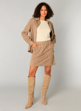 Load image into Gallery viewer, YEST - Carlota Faux Suede Skirt - Soft Taupe
