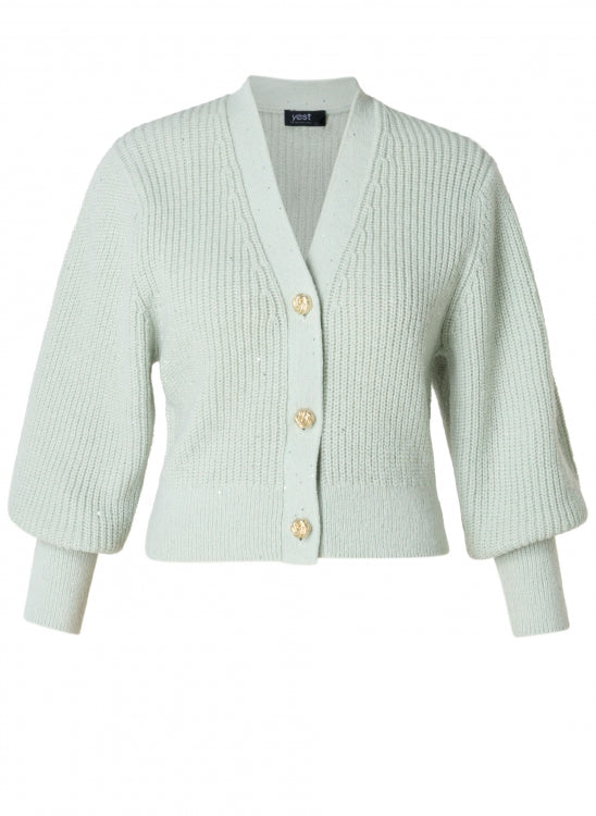 YEST - Dobrila Cardigan - Mint Grey