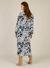 Load image into Gallery viewer, YEST - Puck Shirt Dress - Navy/Off White
