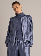Load image into Gallery viewer, YEST - Kassia Satin Jacket - Faded Blue
