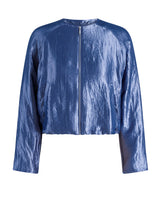 Load image into Gallery viewer, YEST - Kassia Satin Jacket - Faded Blue
