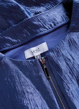 Load image into Gallery viewer, YEST - Kassia Satin Jacket - Faded Blue
