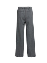 Load image into Gallery viewer, YAYA - Straight Leg Trousers with Seam Detail - Anthracite Melange
