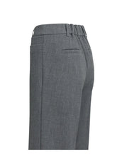 Load image into Gallery viewer, YAYA - Straight Leg Trousers with Seam Detail - Anthracite Melange
