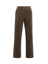 Load image into Gallery viewer, YAYA - Suedine Wide Leg Trouser - Slate Black Brown
