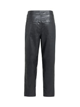 Load image into Gallery viewer, YAYA - Faux Leather Carrot fit Trousers - Hole Black
