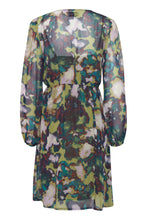 Load image into Gallery viewer, ICHI - Katelyn Dress - Green Moss
