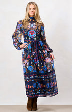 Load image into Gallery viewer, Hope &amp; Ivy - Twila Midi Dressn - Navy
