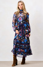 Load image into Gallery viewer, Hope &amp; Ivy - Twila Midi Dressn - Navy
