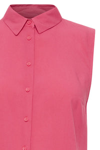ICHI - Main Sleeveless Shirt - Carmine