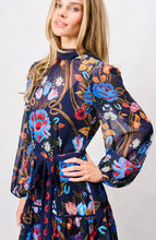 Load image into Gallery viewer, Hope &amp; Ivy - Twila Midi Dressn - Navy
