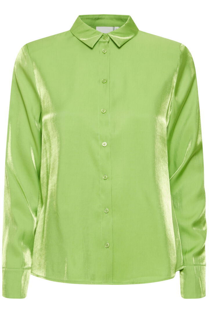 ICHI - Kania Shirt - Parrot Green