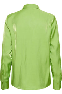 ICHI - Kania Shirt - Parrot Green