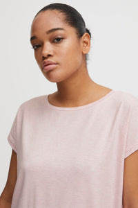 ICHI -  Rebel T Shirt - Parfait Pink