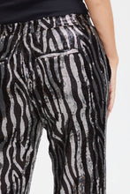 Load image into Gallery viewer, PULZ - GAI - Sequin Pants - Black/Silver
