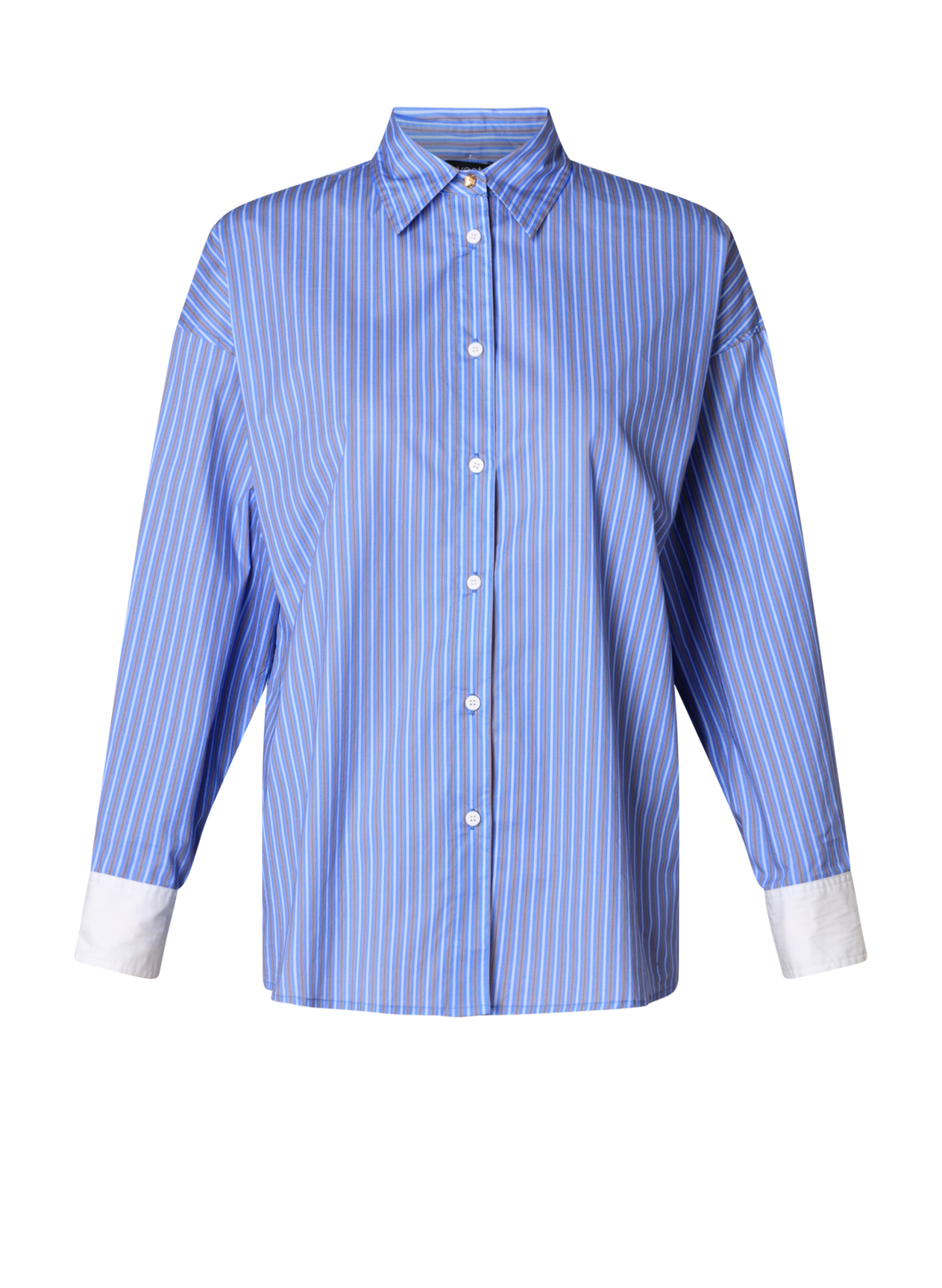 YEST - Benedikte Shirt - French Blue Stripe