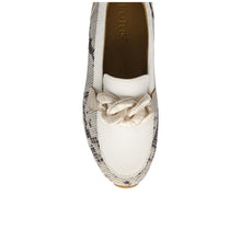 Load image into Gallery viewer, LOTUS - Lorrian Loafer - White/Snake
