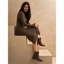 Load image into Gallery viewer, Lunar - Kiki Ankle Boot - Brown Faux Suede

