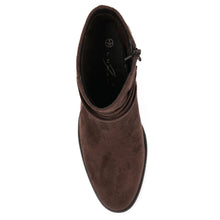 Load image into Gallery viewer, Lunar - Kiki Ankle Boot - Brown Faux Suede
