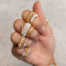 Load image into Gallery viewer, IBU - RS29 Stone Dot Ring - Mother of Pearl
