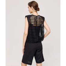 Load image into Gallery viewer, ACCESS - Fishnet Top - Black

