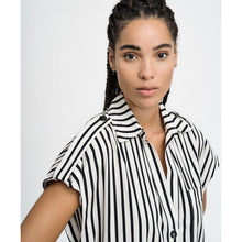 Load image into Gallery viewer, ACCESS - Striped Shirt Dress - Black
