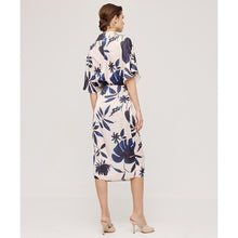 Load image into Gallery viewer, ACCESS - Floral Wrap Dress - Navy
