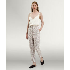 ACCESS - Zebra Printed Pants - Sand