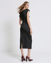 Load image into Gallery viewer, ACCESS - Off Shoulder Ruched Dress - Black
