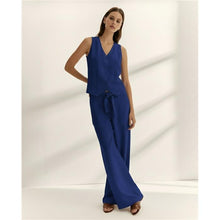 Load image into Gallery viewer, Paz Torras - Tie Waist Pants - Cobalt
