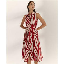 Load image into Gallery viewer, Paz Torras - Shirt Dress - Red &amp; White
