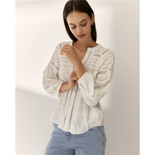 Load image into Gallery viewer, Paz Torras - Textured Blouse - Blanco
