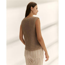 Load image into Gallery viewer, Paz Torras - Crochet Top - Gold
