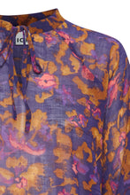 Load image into Gallery viewer, Ichi Pernilly Blouse ~ Purple Multi Flower
