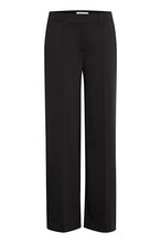 Load image into Gallery viewer, Ichi Kate SUS Office Wide Leg Pants ~ Black
