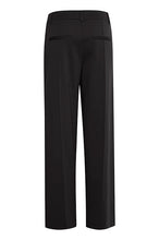 Load image into Gallery viewer, ICHI -  Kate SUS Office Wide Leg Pants ~ Black

