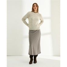 Load image into Gallery viewer, Paz Torras - Tweed Style Skirt - Brown

