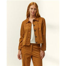 Load image into Gallery viewer, Paz Torras - Faux Suede Jacket - Camel
