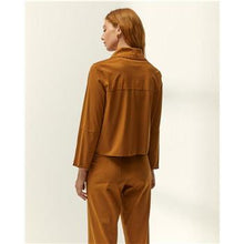 Load image into Gallery viewer, Paz Torras - Faux Suede Jacket - Camel
