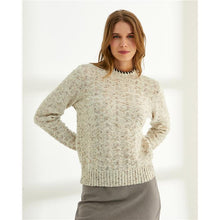 Load image into Gallery viewer, Paz Torras - Jumper with Neck and Cuff Detail - Beige
