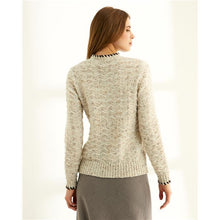 Load image into Gallery viewer, Paz Torras - Jumper with Neck and Cuff Detail - Beige
