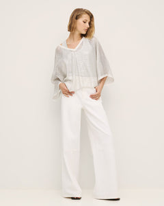 ACCESS - Metallic Mesh Top - Silver