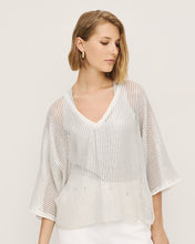 Load image into Gallery viewer, ACCESS - Metallic Mesh Top - Silver
