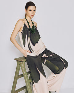 ACCESS - Printed Camisole Top - Olive