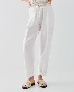ACCESS - Turn Up Pants - Off White