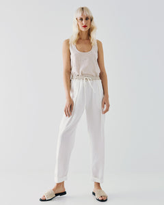 ACCESS - Turn Up Pants - Off White